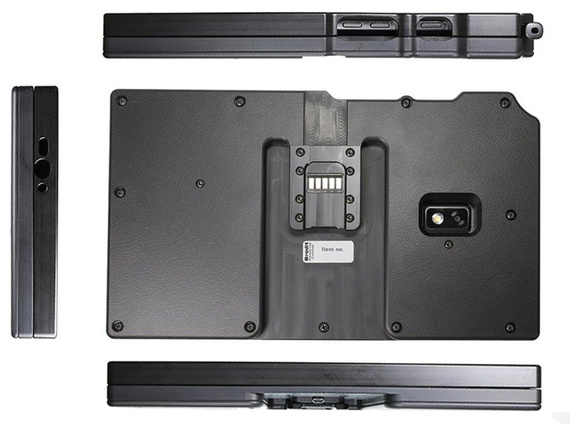 Brodit ochronna obudowa aktywna z kablem USB i ładowarką samochodową do Samsung Galaxy Tab Active 2 z systemem adaptacyjnym Active MultiMoveClip