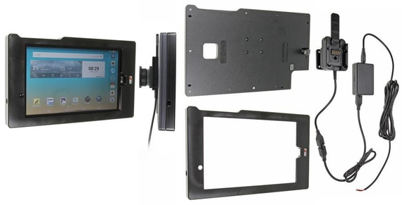 Brodit ochronna obudowa aktywna w wersji z adapterem Molex do profesjonalnego montażu do LG G Pad F 8.0 z systemem adaptacyjnym Active MultiMoveClip 