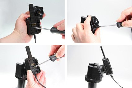 Brodit ochronna obudowa aktywna w wersji z kablem USB i ładowarką samochodową do Apple iPad 9.7 6 Generacji z systemem adaptacyjnym Active MultiMoveClip