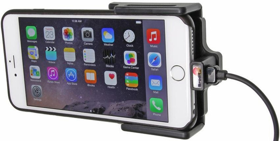 Uchwyt aktywny do instalacji na stałe do Apple iPhone Xr w cienkim futerale