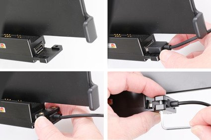 Uchwyt aktywny do instalacji na stałe do Samsung Galaxy Tab Active 2, SM-T390/SM-T395 w oryginalnym futerale