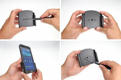 Uchwyt uniwersalny pasywny do iPhone 11 bez futerału oraz w futerale lub etui o wymiarach: 75-89 mm (szer.), 9-13 mm (grubość)