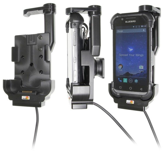 Uchwyt do Bluebird EF500R z wbudowanym kablem USB oraz ładowarką samochodową