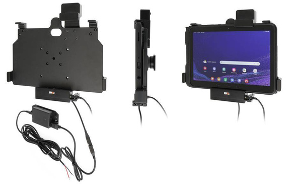 Uchwyt aktywny z blokadą sprężynową do instalacji na stałe do Samsung Galaxy Tab Active 4 Pro SM-T630/SM-T636 w oryginalnym futerale