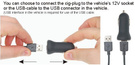 Uchwyt do Apple iPhone 8 Plus z wbudowanym kablem USB oraz ładowarką samochodową