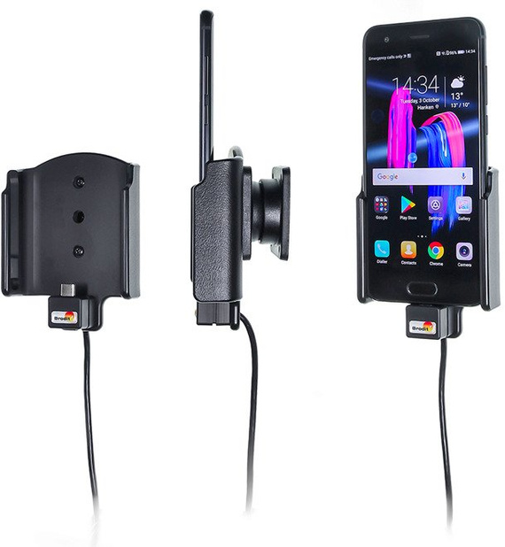 Uchwyt do Huawei Honor 9 z wbudowanym kablem USB oraz ładowarką samochodową
