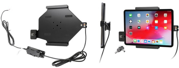 Uchwyt aktywny do instalacji na stałe z blokadą na kluczyk do Apple iPad Pro 11 (A1980, A2013, A1934, A1979, A2068, A2230)