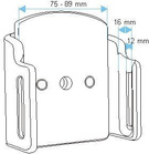 Uchwyt uniwersalny pasywny do iPhone 11 Pro Max bez futerału oraz w futerale lub etui o wymiarach: 75-89 mm (szer.), 12-16 mm (grubość)