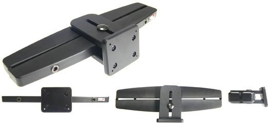 Uchwyt na zagłówek do samochodu | 811070 - Uniwersalna baza mocowania do zagłówka z rozstawem prętów: 95 mm - 211 mm