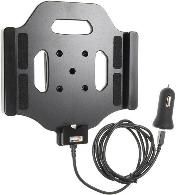 Brodit uchwyt samochodowy do Apple iPad Mini 4 aktywny z wbudowanym kablem USB oraz ładowarką samochodową