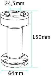 Ramię o długości 150 mm do terminali płatniczych montowane do płaskiej powierzchni