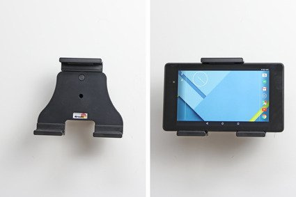 Uchwyt regulowany pasywny do tabletów gołych jak i w futerale o wymiarach: 120-150 mm (szer.), do 25 mm (grubość)