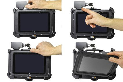 Uchwyt do Zebra ET56 8.3 o wzmocnionej konstrukcji z blokadą sprężynową na kluczyk