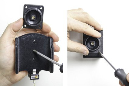 Uchwyt do Apple iPhone X z możliwością wpięcia kabla lightning USB-C