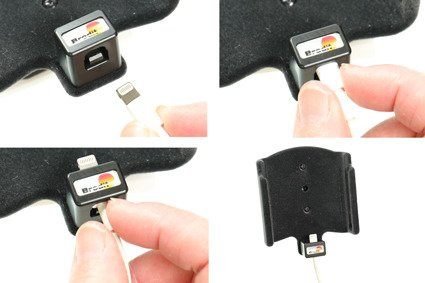 Uchwyt do Apple iPhone Xr z możliwością wpięcia kabla lightning USB