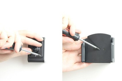 Uchwyt uniwersalny pasywny do iPhone 11 Pro Max bez futerału oraz w futerale lub etui o wymiarach: 75-89 mm (szer.), 6-10 mm (grubość)