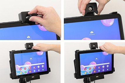 Uchwyt aktywny z blokadą na kluczyk do Samsung Galaxy Tab Active Pro T540/T545/T547/T547U w oryginalnym futerale