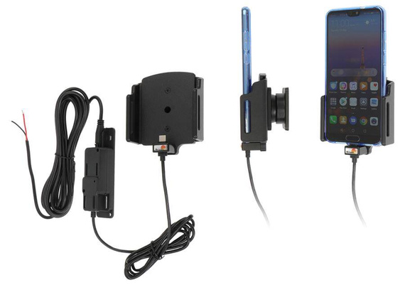 Uchwyt uniwersalny aktywny do instalacji na stałe do OnePlus 8 bez futerału oraz w futerale lub etui o wymiarach: 70-83 mm (szer.), 2-10 mm (grubość)