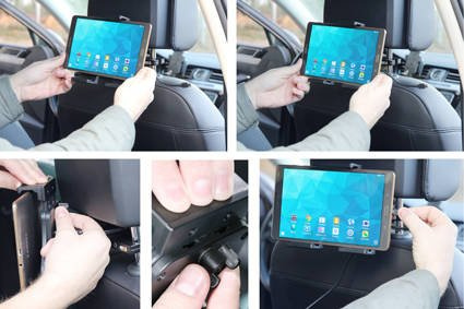 Uchwyt aktywny do tabletów Android w futerale o wymiarach: 120-150 mm (szer.), do 25 mm (grubość)