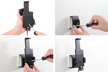 Uchwyt do Samsung Galaxy Z Fold3 5G z wbudowanym kablem USB oraz ładowarką samochodową.