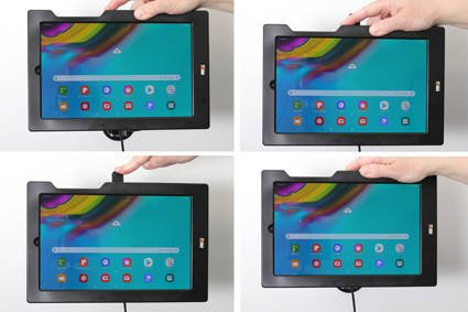 Brodit ochronna obudowa aktywna w wersji z adapterem Molex do profesjonalnego montażu do Samsung Galaxy Tab S5e 10.5 z systemem adaptacyjnym Active MultiMoveClip