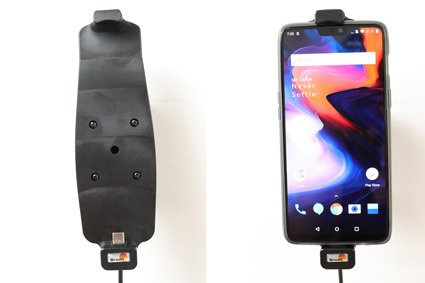 Uchwyt do OnePlus 6T w futerale z wbudowaną ładowarką samochodową