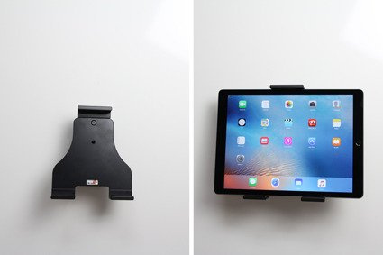 Uchwyt regulowany pasywny do tabletów gołych jak i w futerale o wymiarach: 180-230 mm (szer.), do 25 mm (grubość)