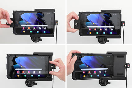 Uchwyt aktywny do Samsung Galaxy Tab Active 3 SM-T570/SM-T575 w oryginalnym futerale z blokadą kluczykową