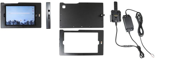 Brodit ochronna obudowa aktywna w wersji z adapterem Molex do profesjonalnego montażu do LG G Pad F2 8.0 z systemem adaptacyjnym Active MultiMoveClip 