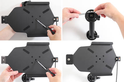 Uchwyt aktywny z kablem USB oraz blokadą kluczykową do Samsung Galaxy Tab A7 10.4 (2020) SM-T500/SM-T505