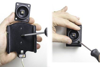 Uchwyt do Apple iPhone Xs z możliwością wpięcia kabla lightning USB