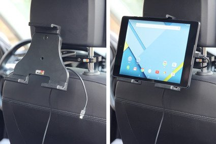 Uchwyt aktywny do tabletów w futerale o wymiarach: 140-195 mm (szer.), do 25 mm (grubość)