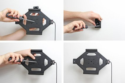 Uchwyt aktywny do instalacji na stałe z blokadą na kluczyk do Apple iPad 9.7 New (6 Gen.)