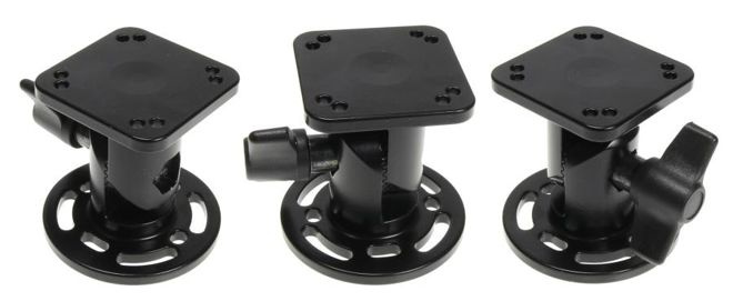 Podstawa montażowa o długości 62 mm i średnicy 64 mm oraz wymiarach 50x50 mm