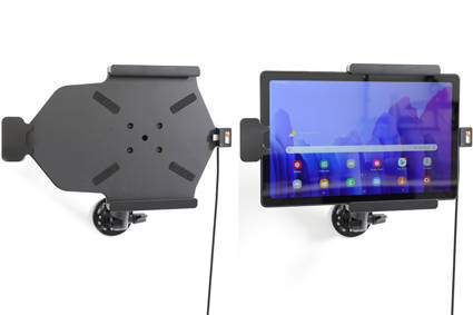 Uchwyt aktywny z kablem USB oraz blokadą sprężynową do Samsung Galaxy Tab A7 10.4 (2020) SM-T500/SM-T505