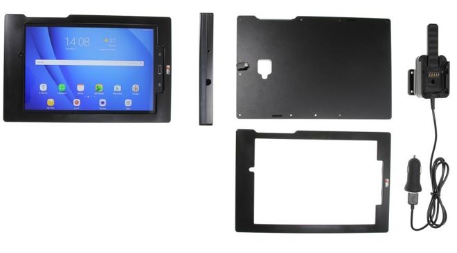 Brodit ochronna obudowa aktywna w wersji z kablem USB i ładowarką samochodową do Samsung Galaxy Tab A 8.4 (2020) z systemem adaptacyjnym Active MultiMoveClip 