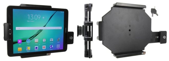 Uchwyt pasywny do iPad 10.2 gołego jak i w futerale regulowany w zakresie: 240-270 mm (szer.), 160-185 mm (wysokość), z blokadą na kluczyk