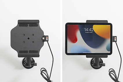 Brodit uchwyt samochodowy do Apple iPad Mini 6 aktywny z wbudowanym kablem USB oraz ładowarką samochodową