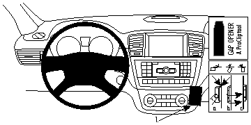 ProClip do Mercedes Benz GL Klasa 13-19