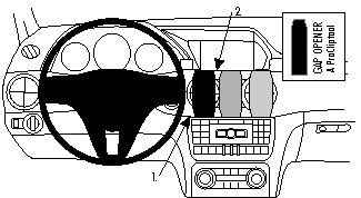 ProClip do Mercedes Benz GLK Klasa 13-15