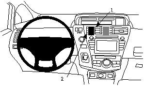 ProClip do Toyota Prius + 12-14