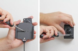 Uchwyt aktywny z kablem USB do Apple iPhone Xr w cienkim futerale