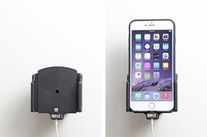 Uchwyt do Apple iPhone Xr w cienkim futerale z możliwością wpięcia kabla lightning USB