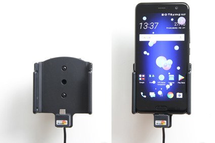 Uchwyt do HTC U11 z wbudowaną ładowarką samochodową