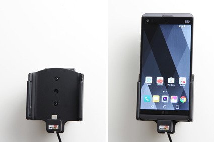 Uchwyt do LG V20 z wbudowanym kablem USB oraz ładowarką samochodową