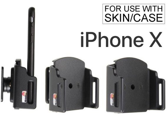 Uchwyt regulowany do Apple iPhone Xs w futerale lub obudowie o wymiarach: 62-77 mm (szer.), 2-10 mm (grubość)