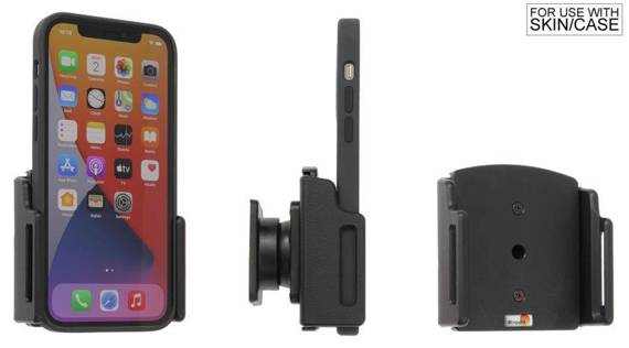 Uchwyt uniwersalny pasywny do iPhone 13 Pro Max bez futerału oraz w futerale lub etui o wymiarach: 75-89 mm (szer.), 6-10 mm (grubość)