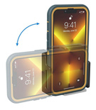 Uchwyt uniwersalny do smartfonów w futerale o wymiarach: 75-89 mm (szerokość), 9-13 mm (grubość)